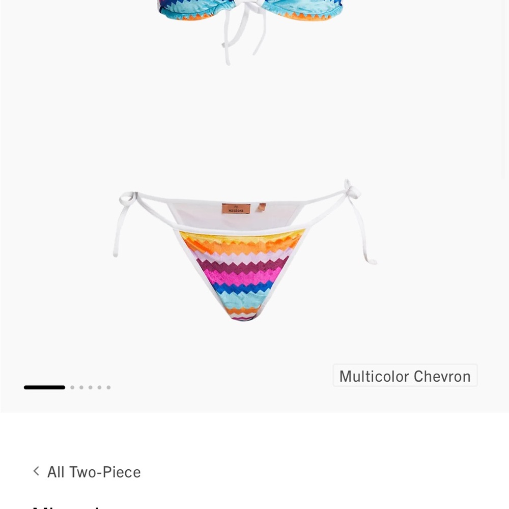 Missoni Zigzag Velvet String Bikini